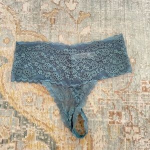 COPY - teal lace thong